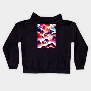 River of Hope Fluid Abstract Pattern Kids Hoodie